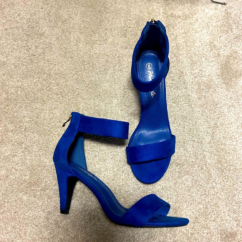 Blue Comfy Heels